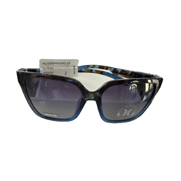 Hurley elegant Black and Blue Sunglasses for women Blanca style HURLEY BLANCA - HSL1013PS_426, SQUARE SUNGLASS, BLUE DEMI  main image 2
